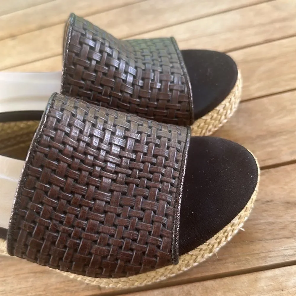 Kanna Wedge Leather Slide Samdals 36=5.5